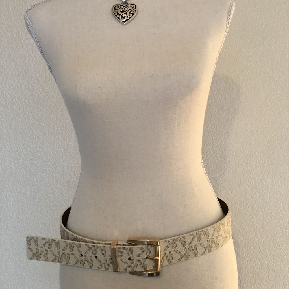 Michael Kors Reversible Signature Leather Belt